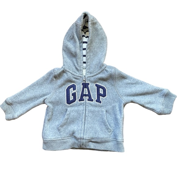 Baby GAP Logo Fleece Zip-up Hoodie - Picture 2 of 6